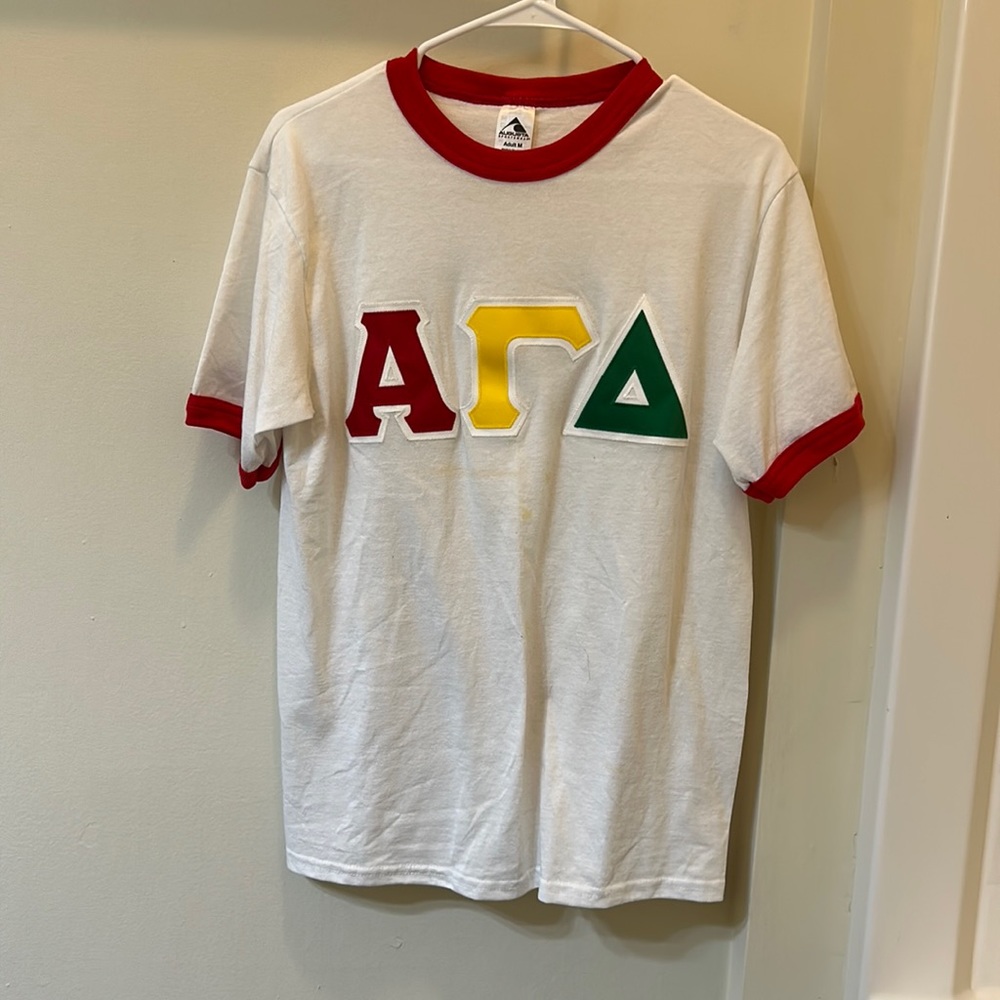 Alpha gamma delta embroidered T-shirt